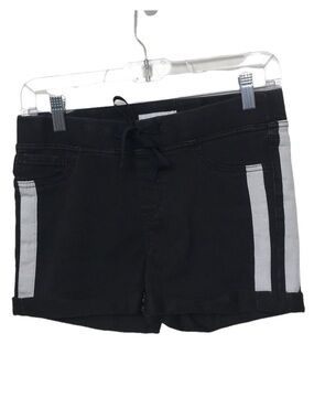 Black Daisy Side Stripe Stretch Shorts Juniors Small